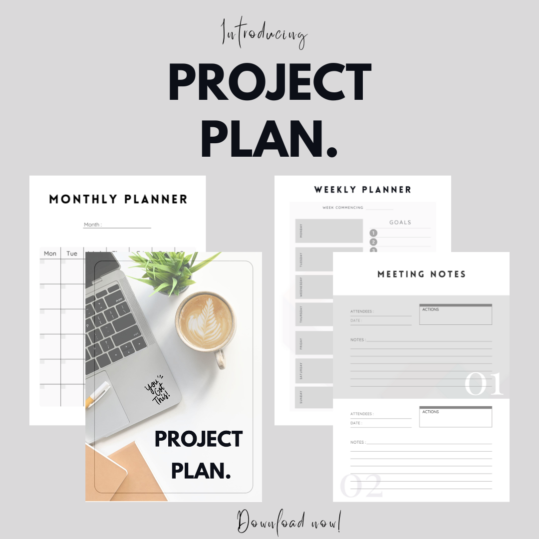 Project Plan - Ultimate Planner Set for Busy Professionals